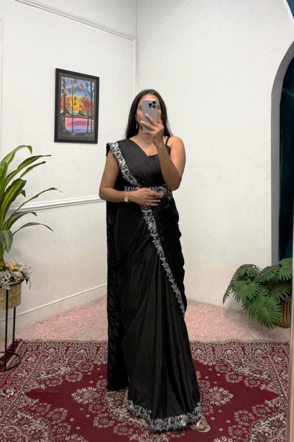 ✨ Royal Radiance Indo-Western Drape Saree Set ✨